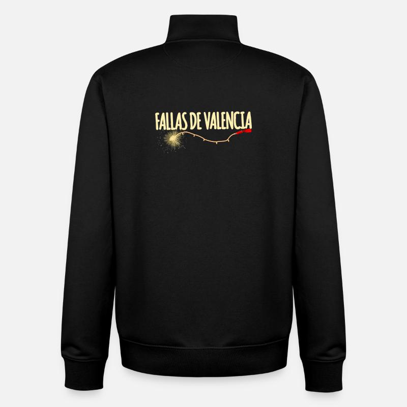 Fallas De Valencia Traca - Unisex Organic Zip Sweatshirt von Stanley/Stella - Schwarz