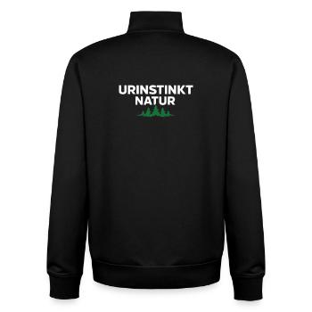 Primal Instinct Nature – Strong Nature Statement - Unisex Organic Zip Sweatshirt by Stanley/Stella - black - Back - AI Model Male 185 light (185cm)