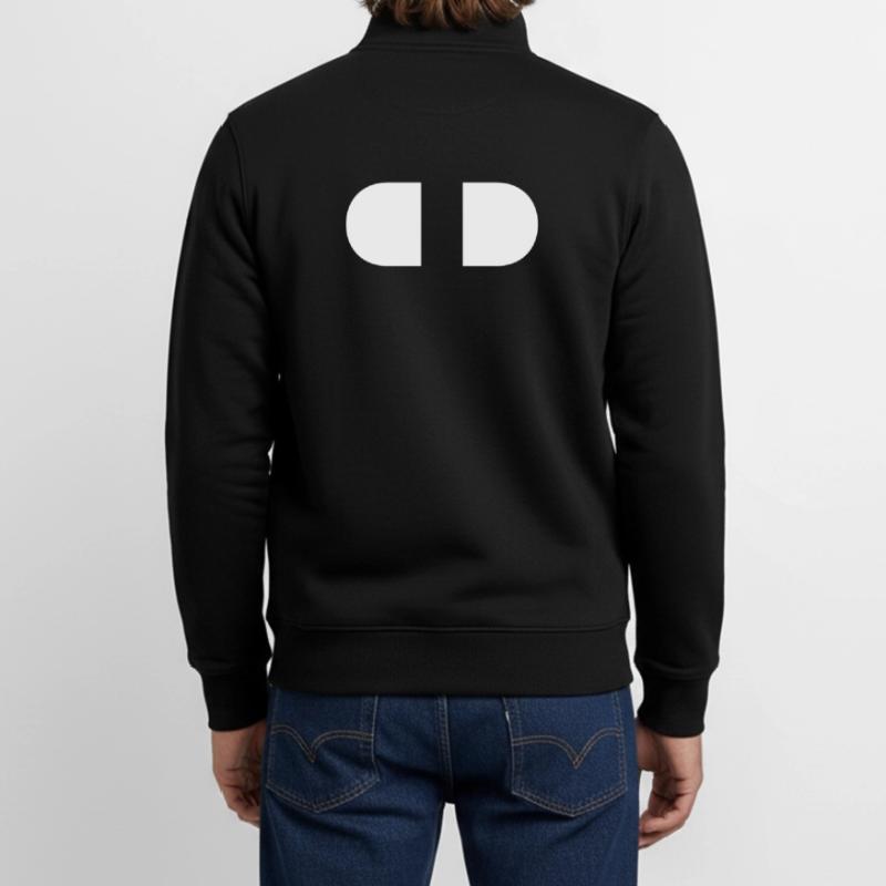 controller-split-weiss Unisex Organic Zip Sweatshirt von Stanley/Stella