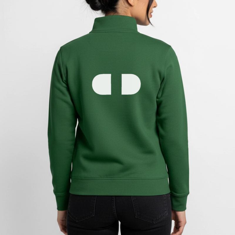 Controller-Split-White Unisex Organic Zip Sweatshirt by Stanley/Stella