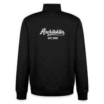 Architect 2026 Architecture Studies Degree - Unisex Organic Zip Sweatshirt by Stanley/Stella - black - Back - AI Model Male 185 light (185cm)