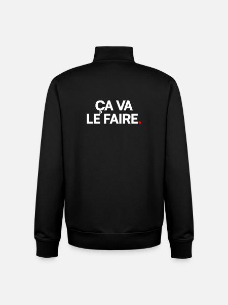 Ça va le faire - Sweat zippé unisexe en coton bio Stanley/Stella - noir