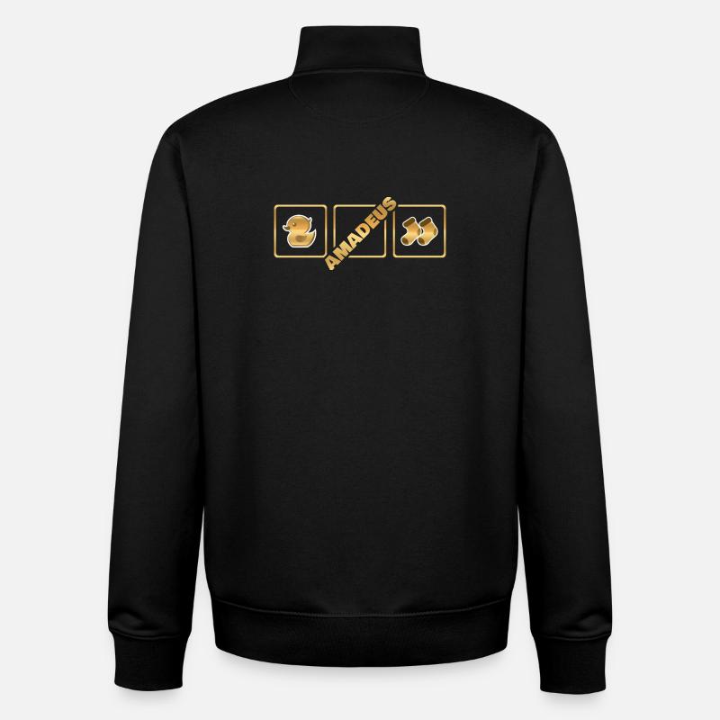 Amadeus - Sweat zippé unisexe en coton bio Stanley/Stella - noir