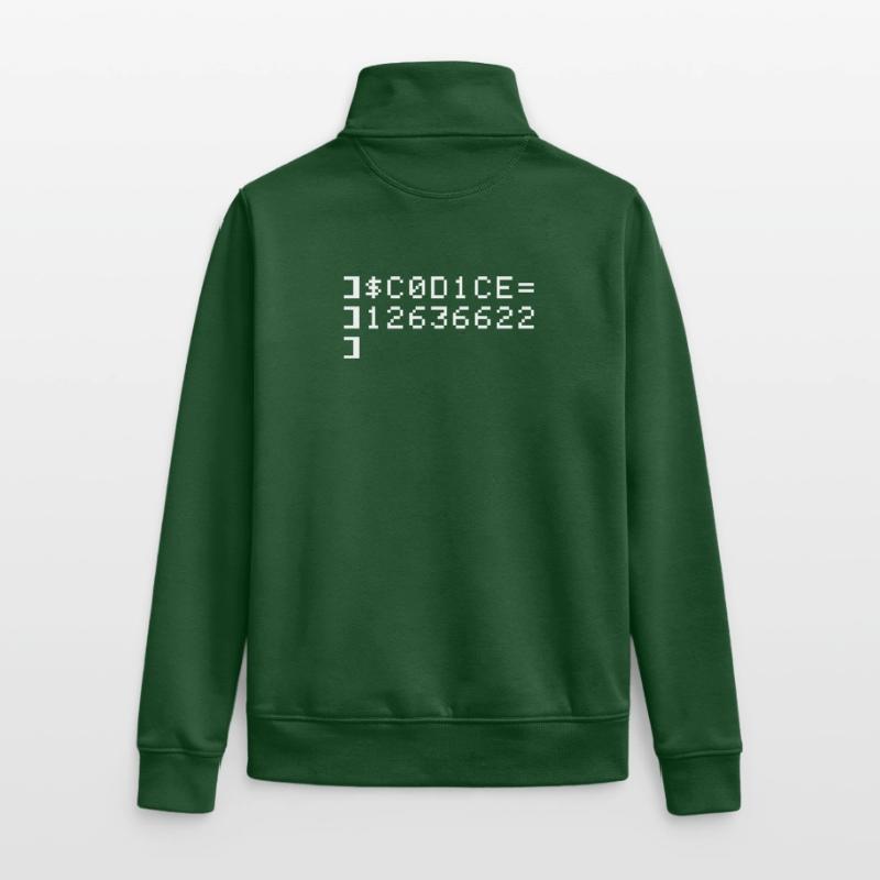C0D1CE Codice 8-Bit Esadecimal Code Nerd Pix Unisex Organic Zip Sweatshirt by Stanley/Stella