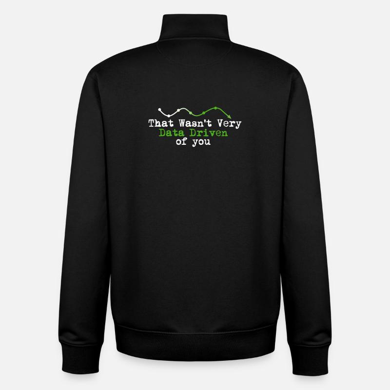 Data Driven You Tee - Unisex Organic Zip Sweatshirt by Stanley/Stella - black
