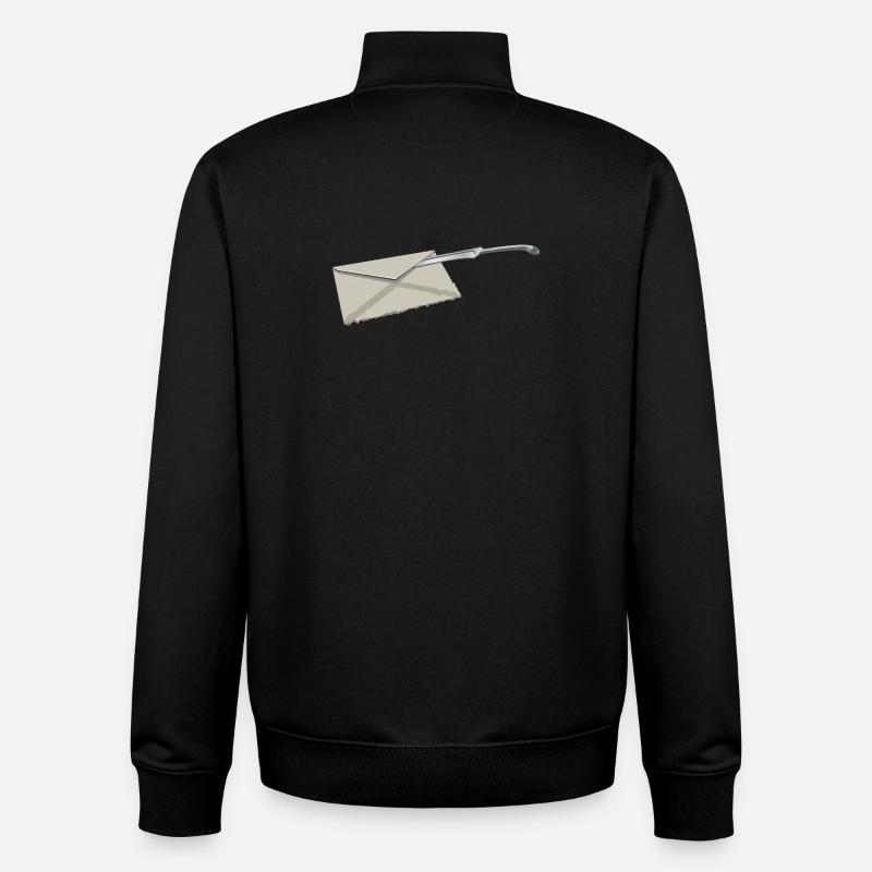 Ouvre-lettre | Coupe-papier - Sweat zippé unisexe en coton bio Stanley/Stella - noir