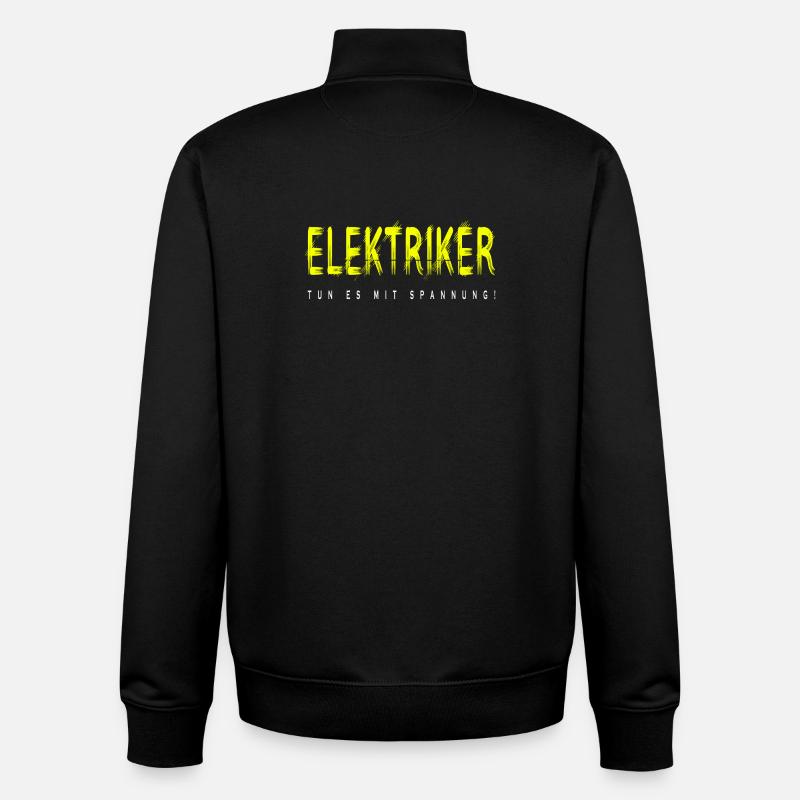 Elektriker Handwerker Design - Unisex Organic Zip Sweatshirt von Stanley/Stella - Schwarz