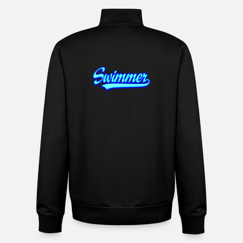 Schwimmer - Unisex Organic Zip Sweatshirt von Stanley/Stella - Schwarz