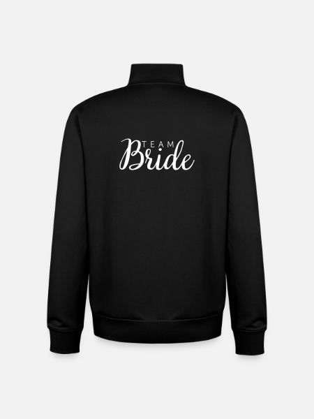 Team Bride white - Unisex Organic Zip Sweatshirt von Stanley/Stella - Schwarz