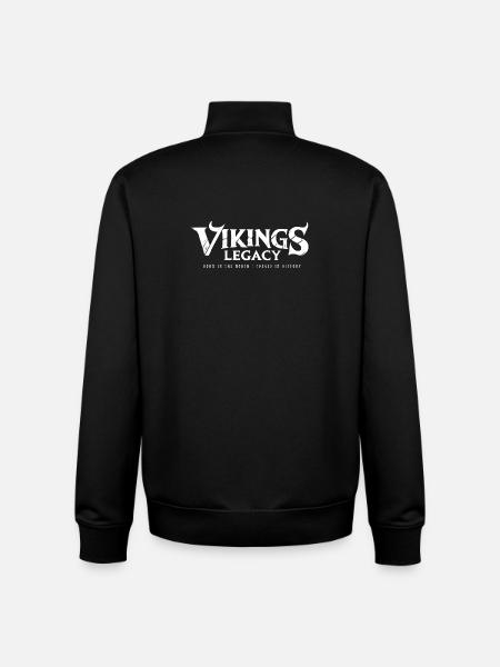 Vikings Legacy - Unisex Organic Zip Sweatshirt by Stanley/Stella - black