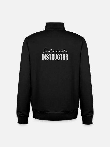 Fitness instructor - Unisex Organic Zip Sweatshirt by Stanley/Stella - black