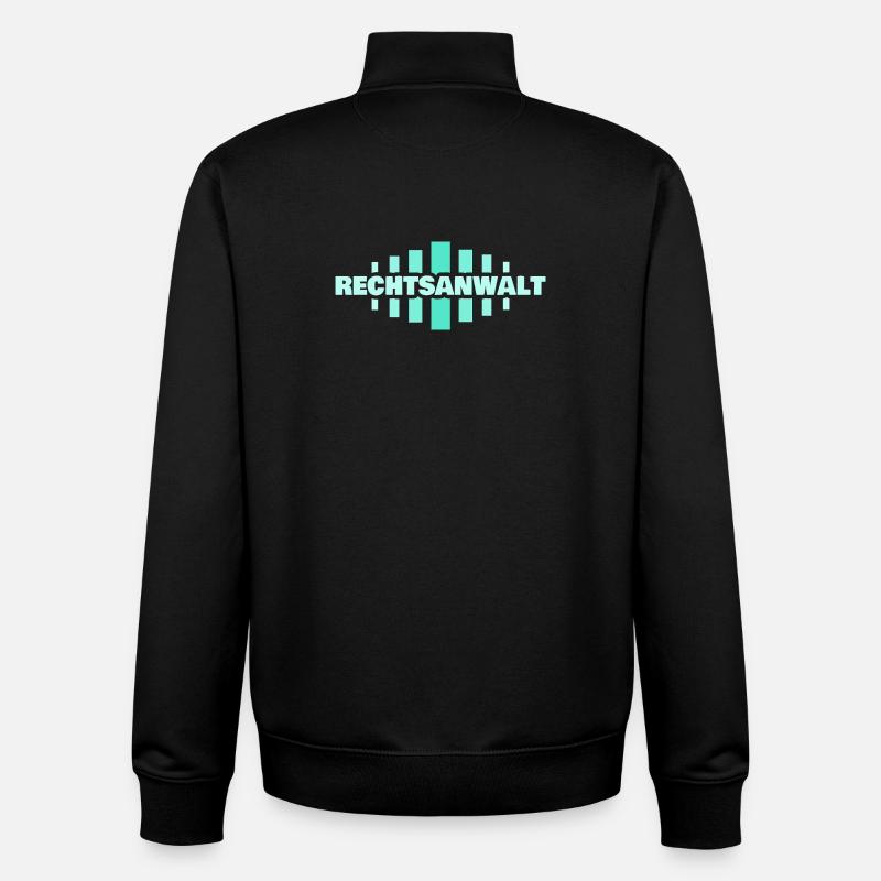 Rechtsanwalt als Beruf - Unisex Organic Zip Sweatshirt von Stanley/Stella - Schwarz