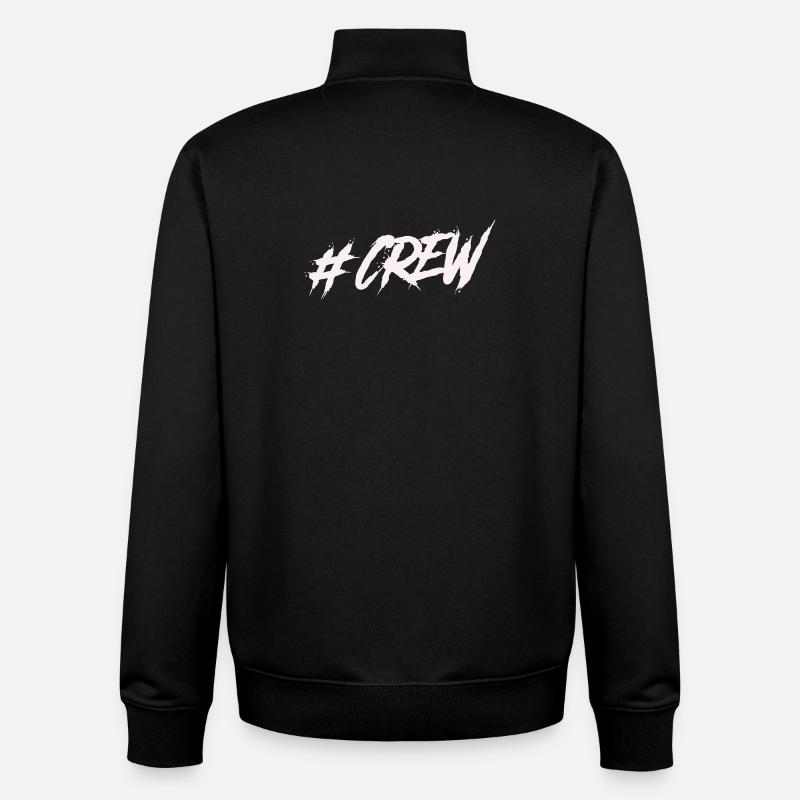 #CREW Graffiti - Unisex Organic Zip Sweatshirt by Stanley/Stella - black