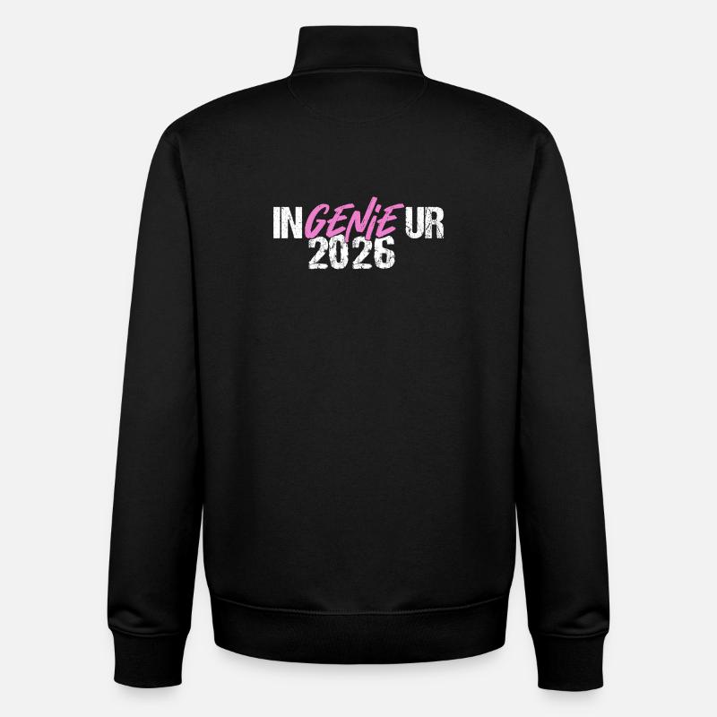 Engineer Genie Graduation 2026 - Unisex Organic Zip Sweatshirt by Stanley/Stella - black