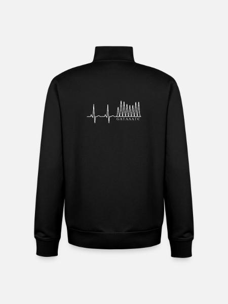 Sanger DNA Sequencing Nucleotide Electrophoresis - Unisex Organic Zip Sweatshirt by Stanley/Stella - black