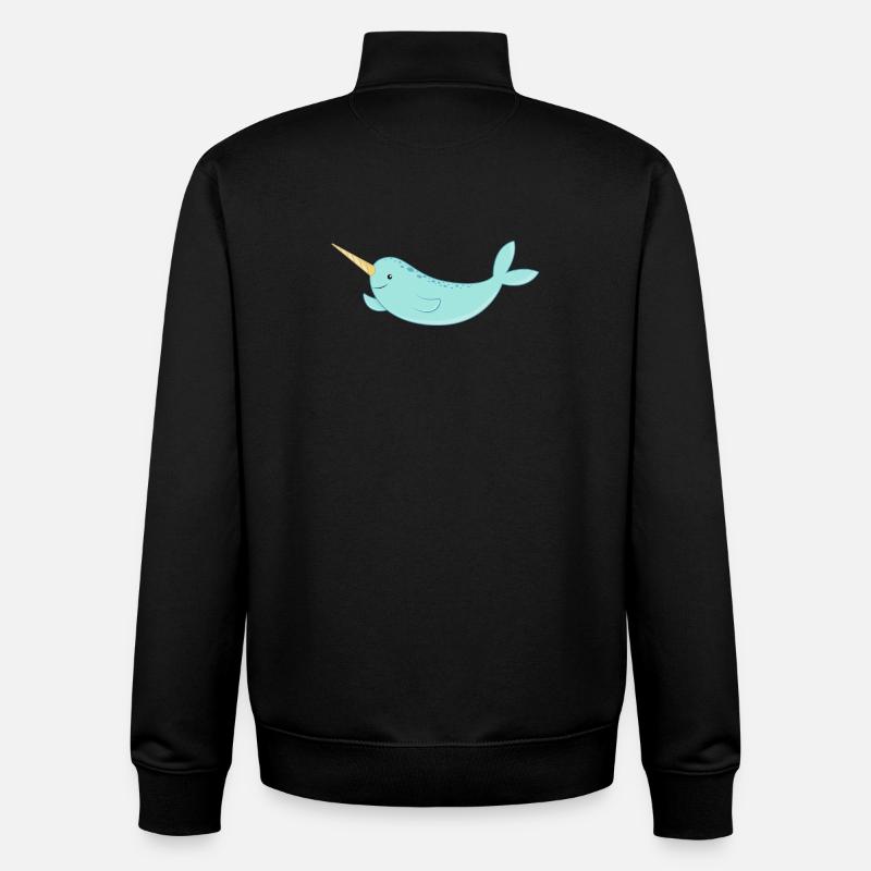 Narwal - Unisex Organic Zip Sweatshirt von Stanley/Stella - Schwarz