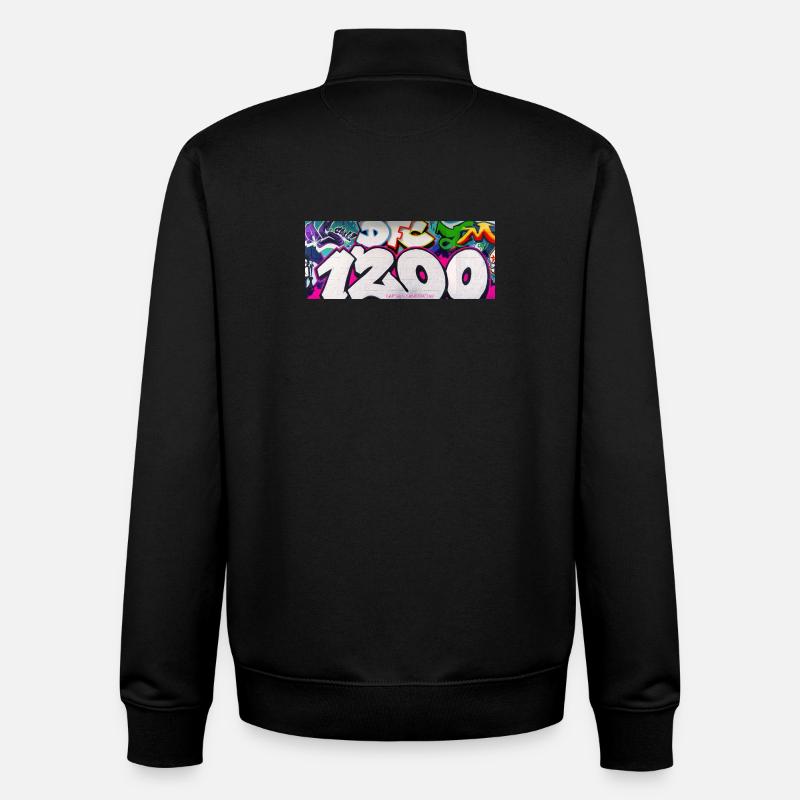 1200 GRAVITY EDIT_1 - Unisex Organic Zip Sweatshirt by Stanley/Stella - black