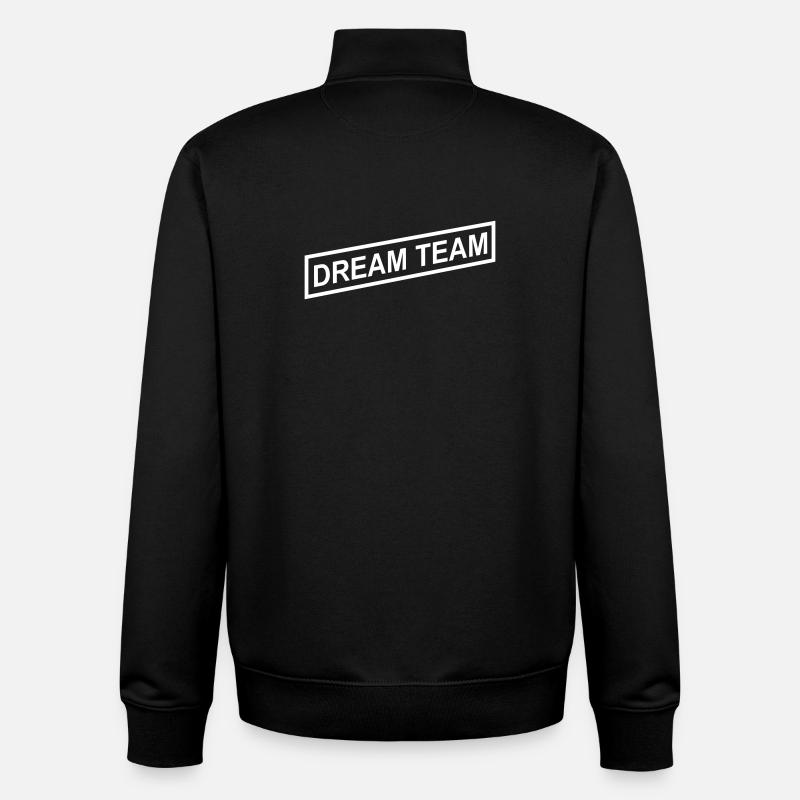 Dream Team - Unisex Organic Zip Sweatshirt von Stanley/Stella - Schwarz