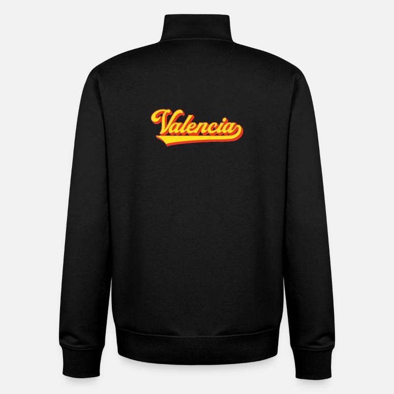Valencia Script Logo - Unisex Organic Zip Sweatshirt von Stanley/Stella - Schwarz