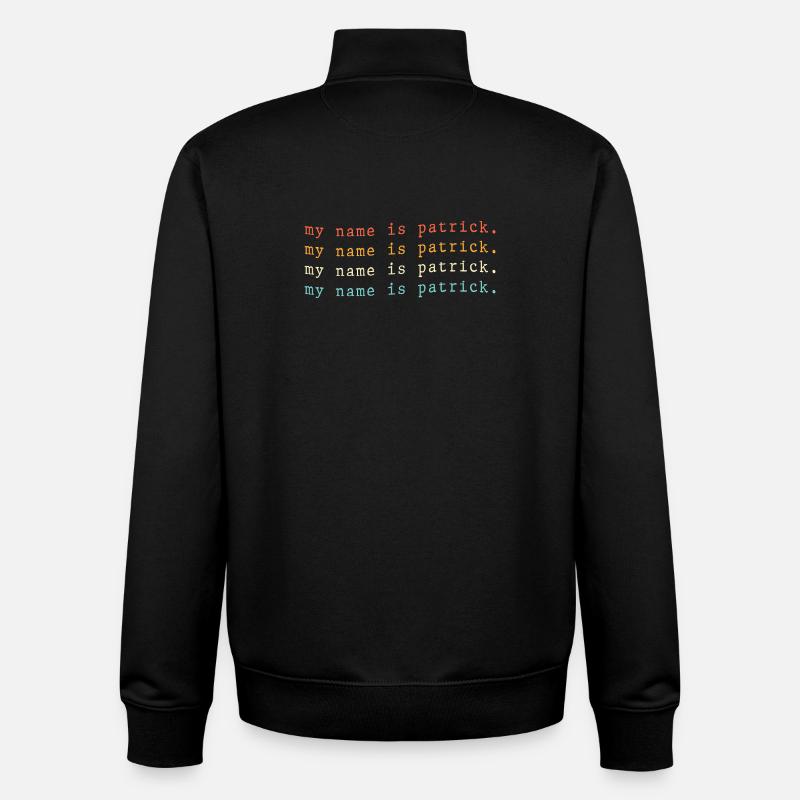 My name is Patrick - Unisex Organic Zip Sweatshirt by Stanley/Stella - black