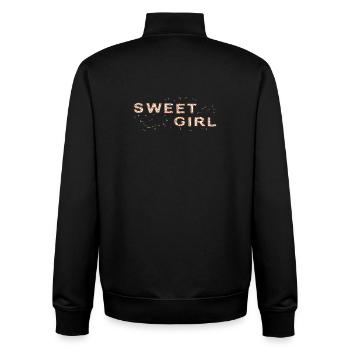 Sweet Girl Frosting - Unisex Organic Zip Sweatshirt by Stanley/Stella - black - Back - AI Model Male 185 light (185cm)