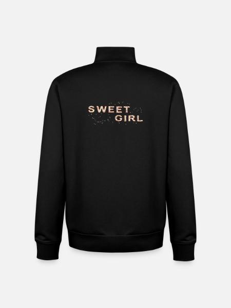 Sweet Girl Frosting - Unisex Organic Zip Sweatshirt by Stanley/Stella - black