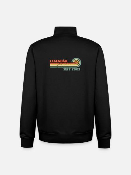 Legendär seit 2003 Retro-Welle - Unisex Organic Zip Sweatshirt von Stanley/Stella - Schwarz