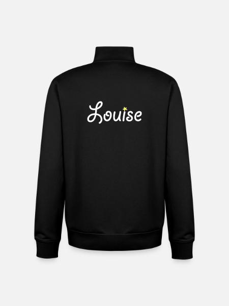 Louise - Sweat zippé unisexe en coton bio Stanley/Stella - noir