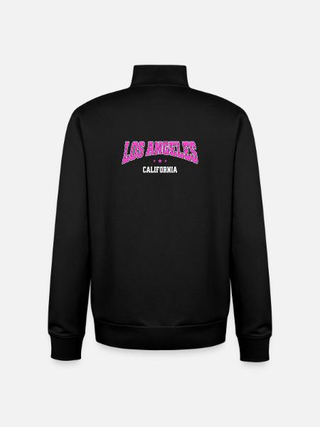 Los Angeles Neon City - Unisex Organic Zip Sweatshirt von Stanley/Stella - Schwarz