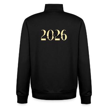 Turkish Bride Gelin 2026 - Unisex Organic Zip Sweatshirt by Stanley/Stella - black - Back - AI Model Male 185 light (185cm)