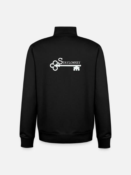 Reste une illustration discrète - Sweat zippé unisexe en coton bio Stanley/Stella - noir