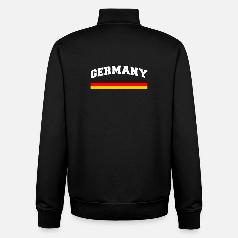 Germany Flag Germany - Unisex Organic Zip Sweatshirt by Stanley/Stella - black