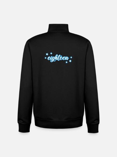 Eighteenth Birthday - Unisex Organic Zip Sweatshirt by Stanley/Stella - black