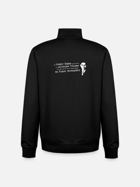 Franz Kafka-Beuys Transformation | Gregor Samsa - Unisex Organic Zip Sweatshirt by Stanley/Stella - black