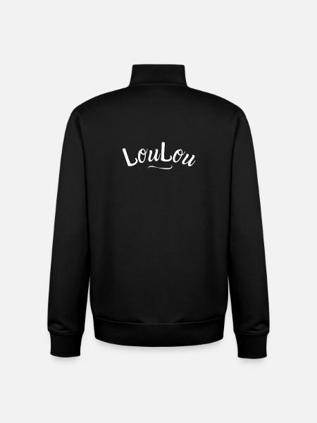 bichette, loulou, chouchou - Sweat zippé unisexe en coton bio Stanley/Stella - noir