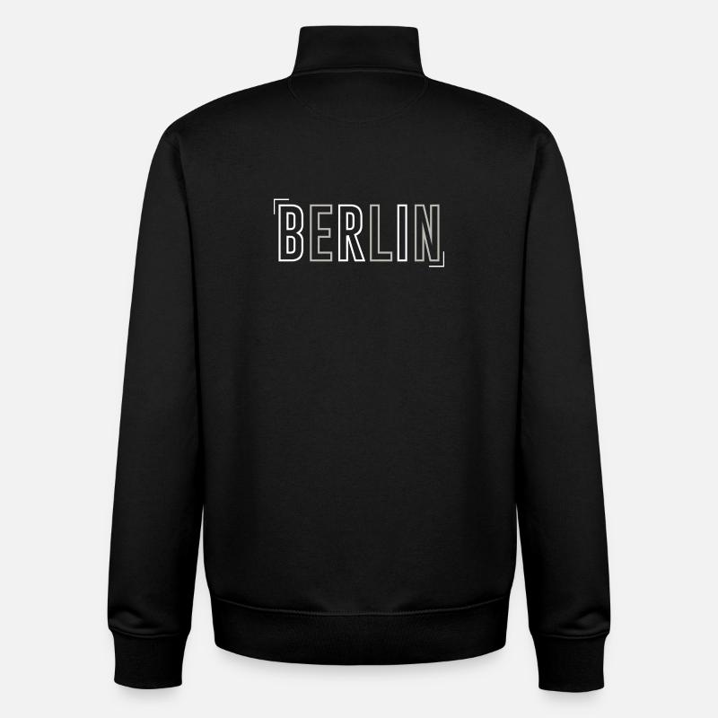 Berlin - Unisex Organic Zip Sweatshirt von Stanley/Stella - Schwarz