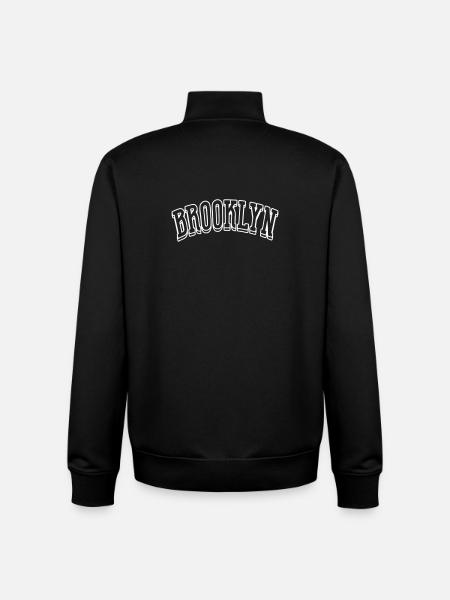Brooklyn Shirt - Unisex Organic Zip Sweatshirt by Stanley/Stella - black