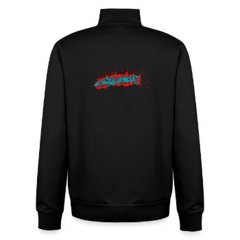 Gutes Zeug - Unisex Organic Zip Sweatshirt von Stanley/Stella - Schwarz - Hinten - AI Model Male 185 light (185cm)