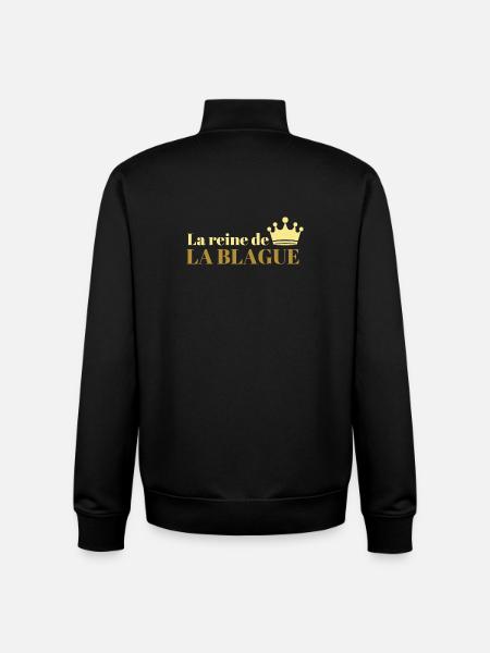 Die Königin der Witze - Unisex Organic Zip Sweatshirt von Stanley/Stella - Schwarz