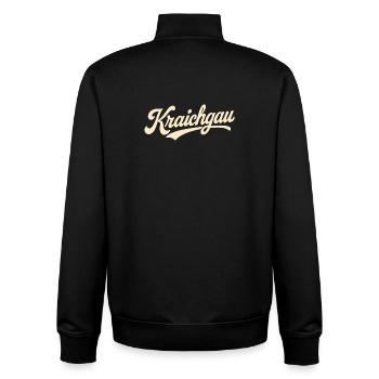 Kraichgau Schriftzug - Unisex Organic Zip Sweatshirt von Stanley/Stella - Schwarz - Hinten - AI Model Male 185 light (185cm)