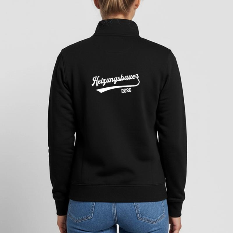 Heating Engineer 2026 Apprenticeship Occupation Heating Construction Unisex Organic Zip Sweatshirt by Stanley/Stella