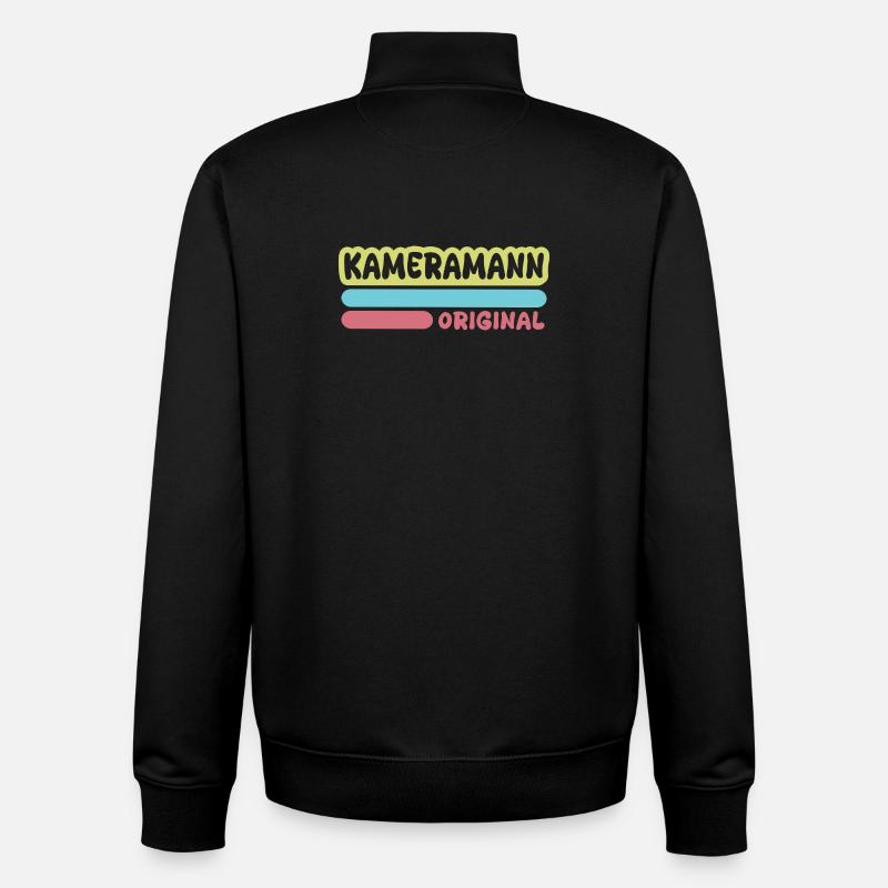 Cadreur - Sweat zippé unisexe en coton bio Stanley/Stella - noir