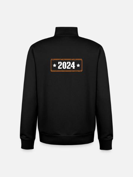 Année 2024 - Sweat zippé unisexe en coton bio Stanley/Stella - noir