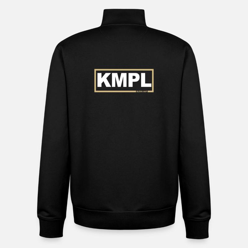 KMPL - Mon pote gold - Sweat zippé unisexe en coton bio Stanley/Stella - noir