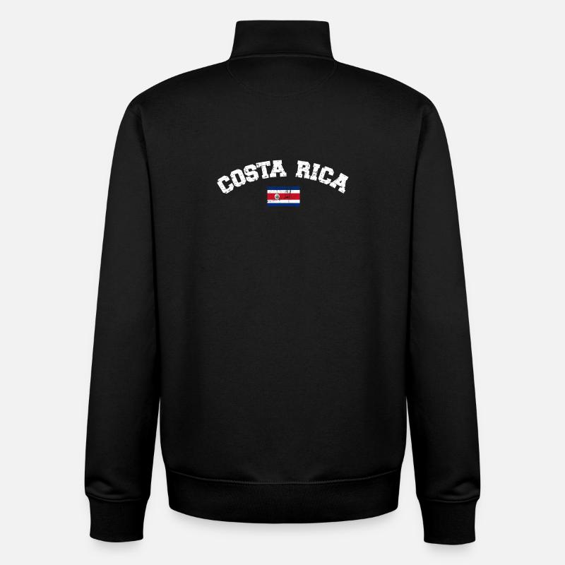 Costa Rica - Unisex Organic Zip Sweatshirt von Stanley/Stella - Schwarz