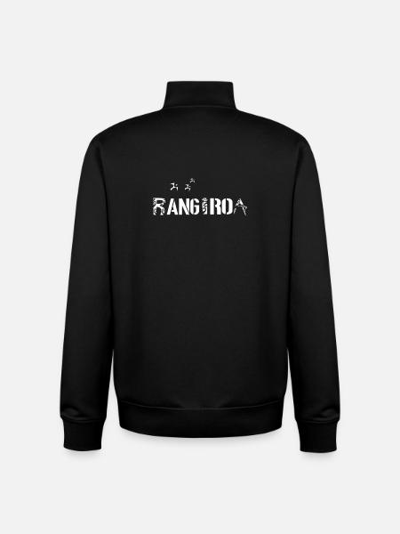 RANGIROA (Blanc) - Sweat zippé unisexe en coton bio Stanley/Stella - noir