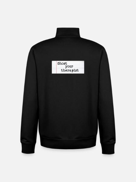 Ghost Your Therapist - Unisex Organic Zip Sweatshirt by Stanley/Stella - black