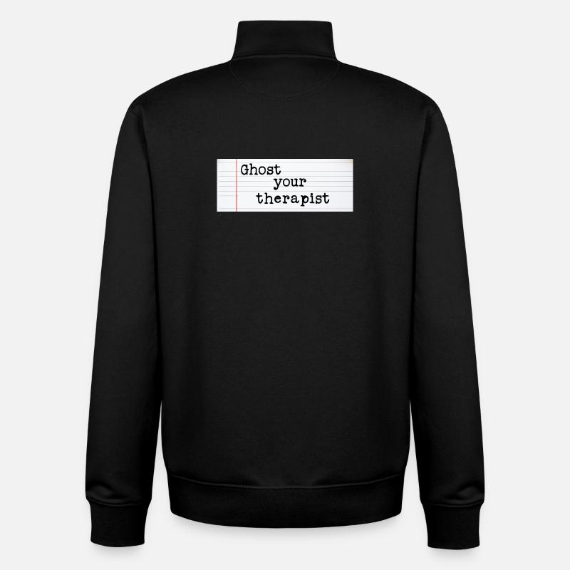 Ghost Your Therapist - Unisex Organic Zip Sweatshirt by Stanley/Stella - black