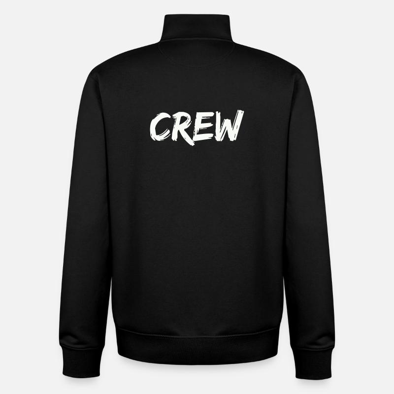 crew - Unisex Organic Zip Sweatshirt von Stanley/Stella - Schwarz