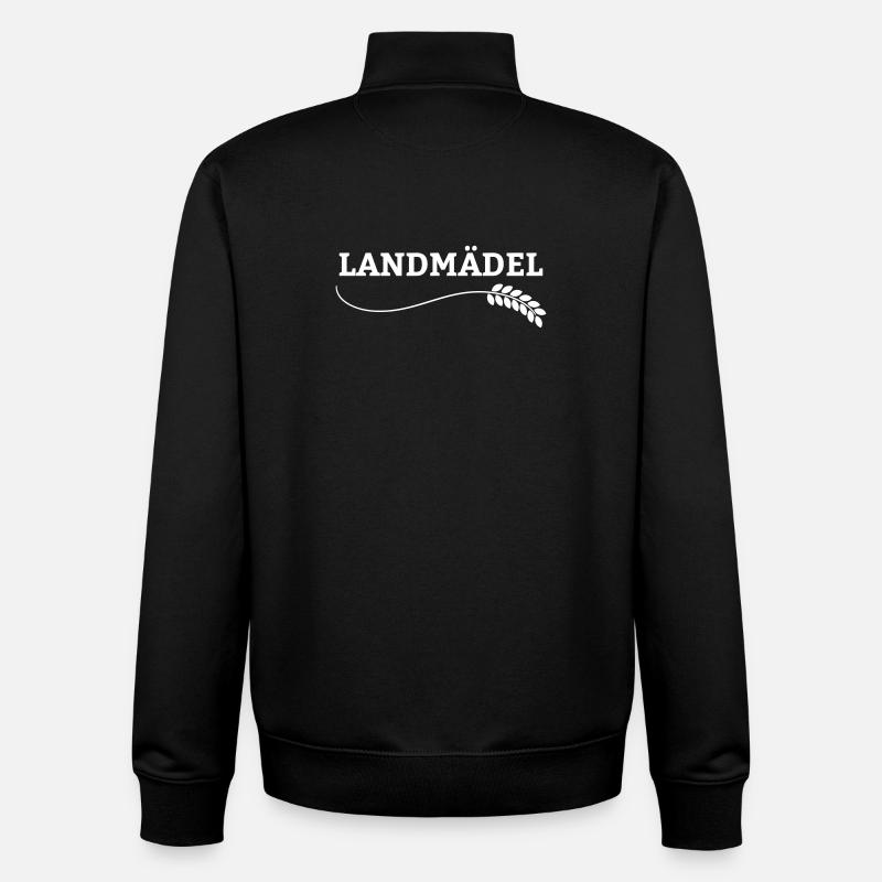 Landmädel  - Unisex Organic Zip Sweatshirt von Stanley/Stella - Schwarz